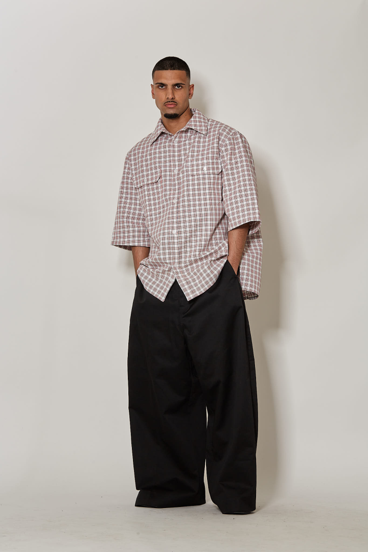 Ss Corcoran Shirt - Red/White Picnic Plaid