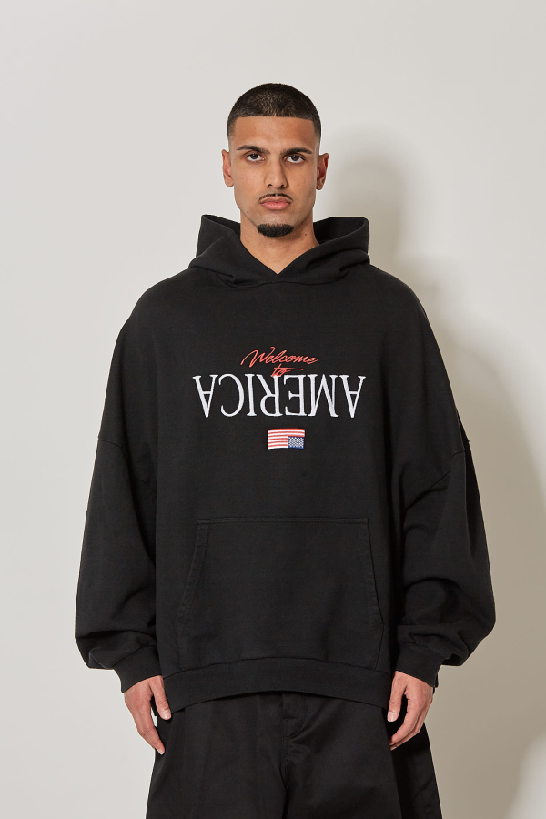 Welcome to America Hooligan Hoodie - Black