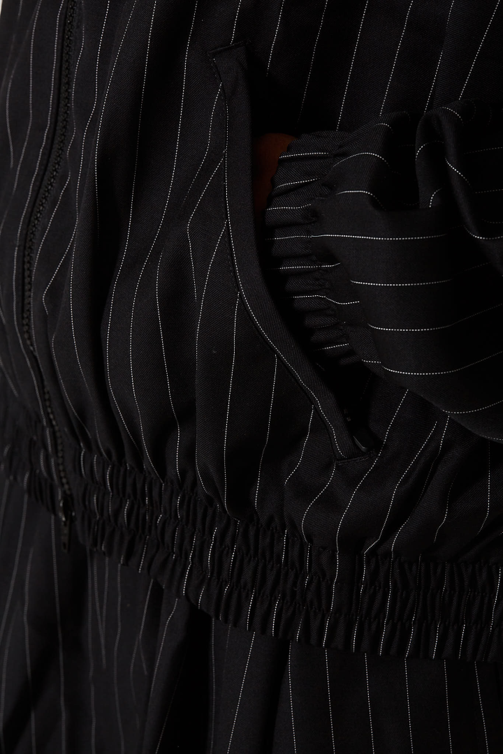WC Pinstripe JK - Black/White