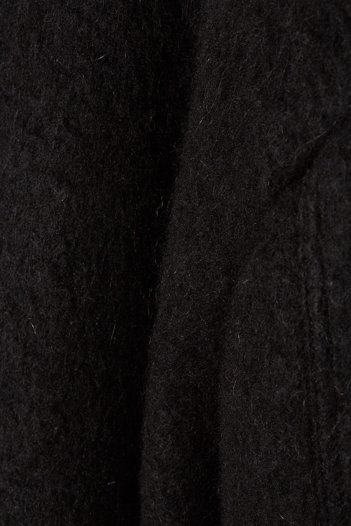Buttoned Brad Coat - Black