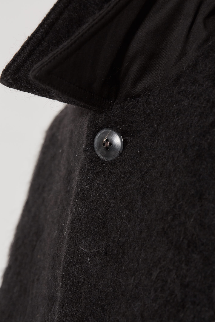 Buttoned Brad Coat - Black