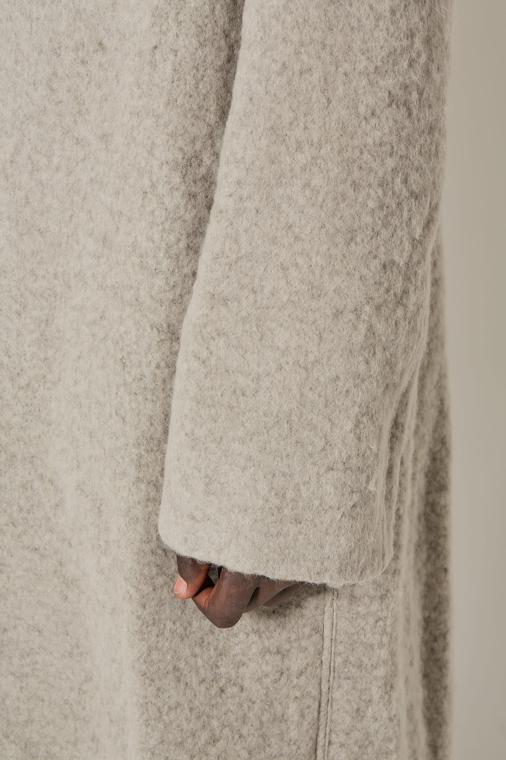 Buttoned Brad Coat - Drk Pearl
