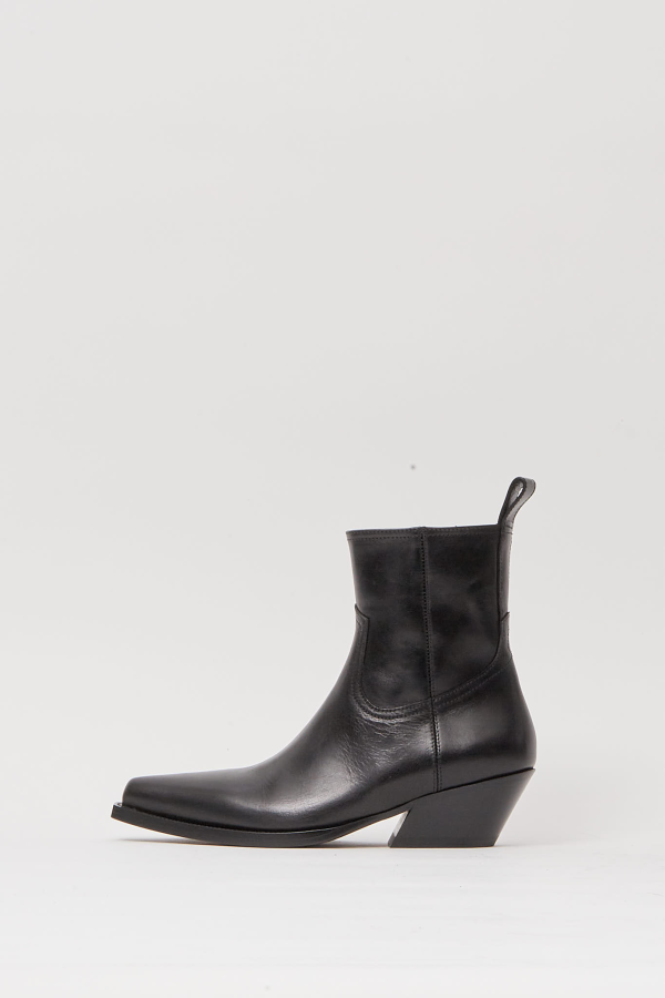 Imme Pointy Ankle Boots - Black
