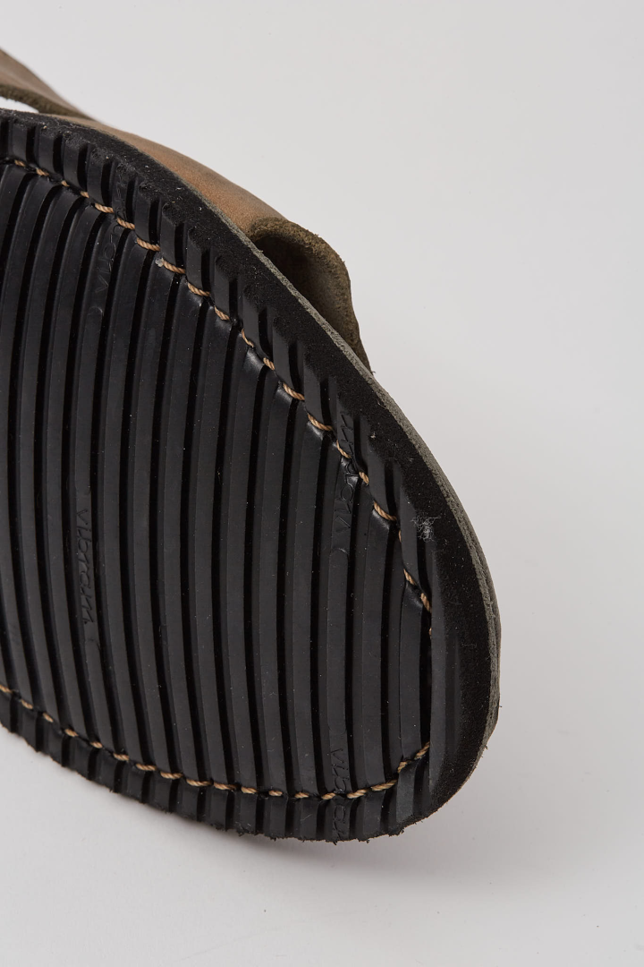 Sandal With Buckle, Thin Vibram Sole - Black