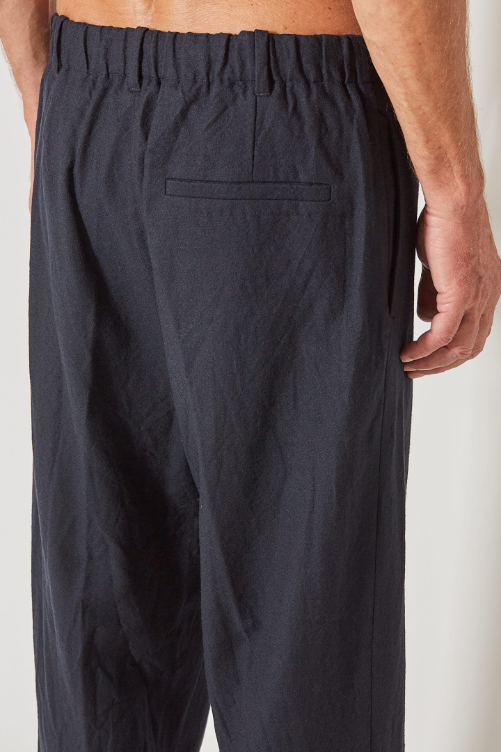 Slim Pullon Pants - Navy