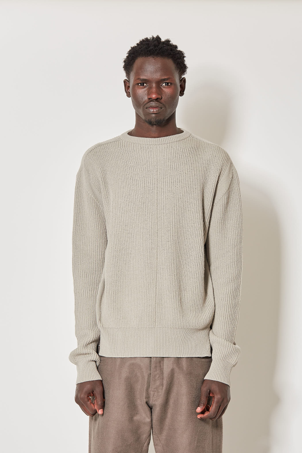 Sweater Fisherman Round Neck - Pearl