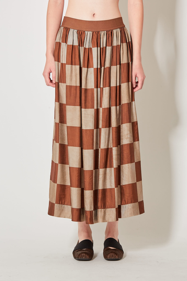 Gillan Skirt - Mustard/Tan