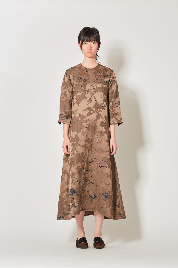 Apostte Dress - Brown/Blue