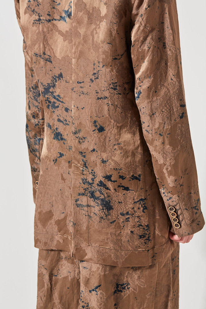 Khloe Jacket - Brown/Blue