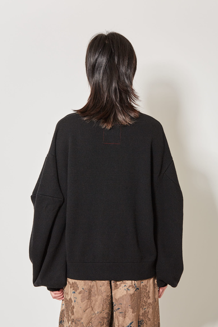 Square Slv Top - Black