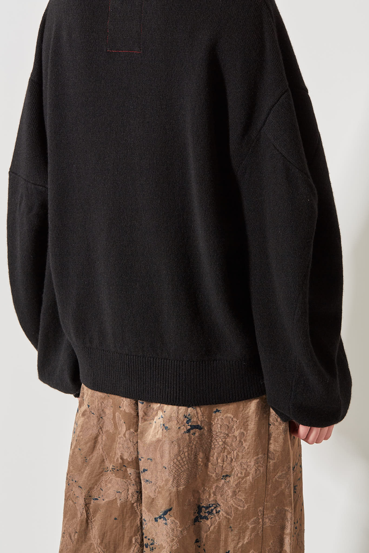 Square Slv Top - Black