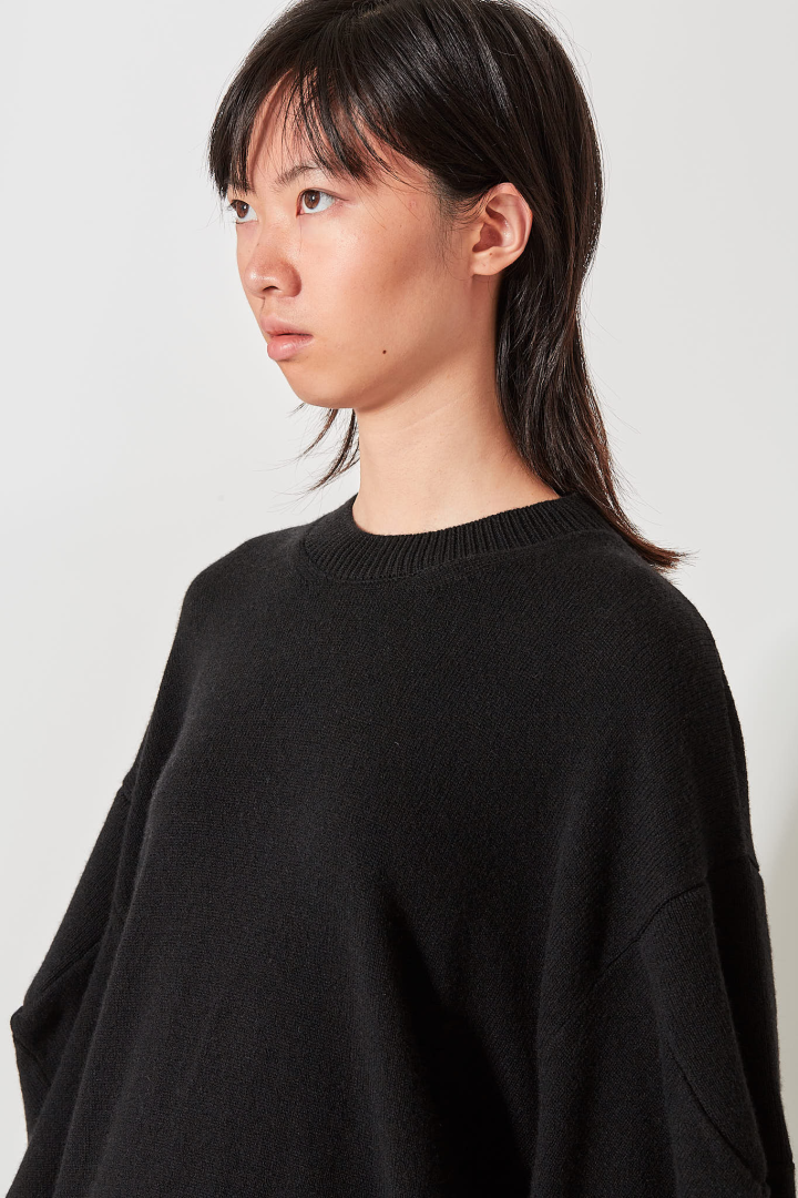 Square Slv Top - Black