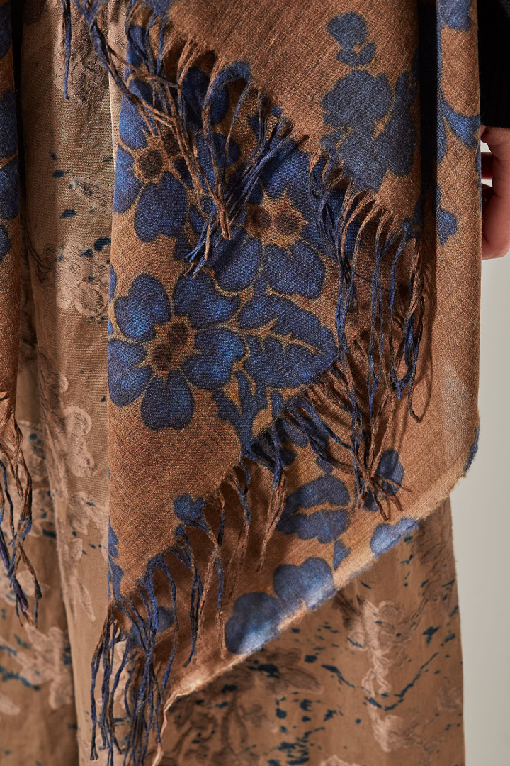 Sciarpa - Mustard/Blue