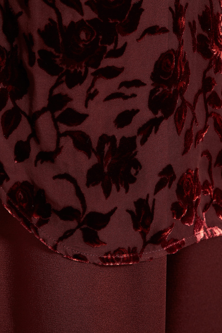 Elisabeth Long High Comfort Shirt - Crimson