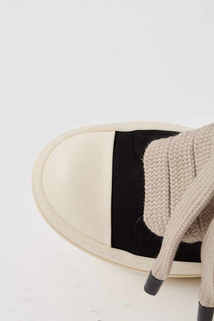 Denim Shoes Mega Bumper Jumbolace Sneaks - Black/Milk/Milk