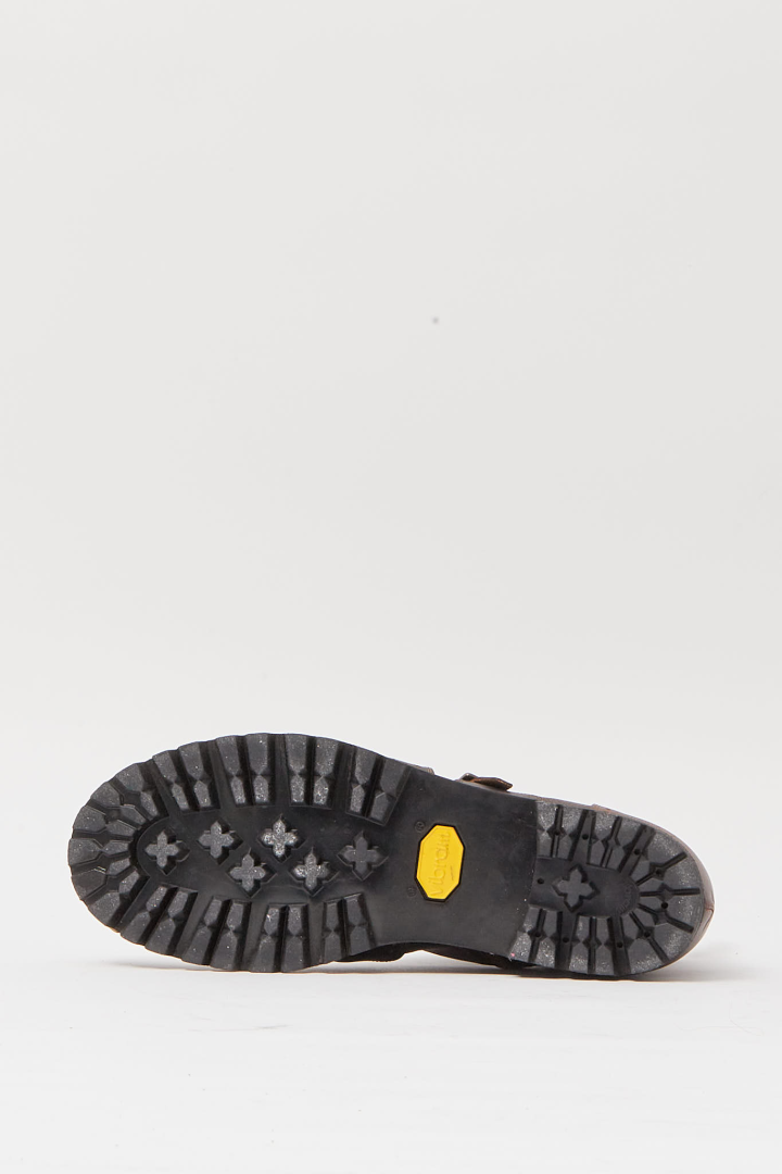 Brass Tip Buckle Boots With Spats - 85